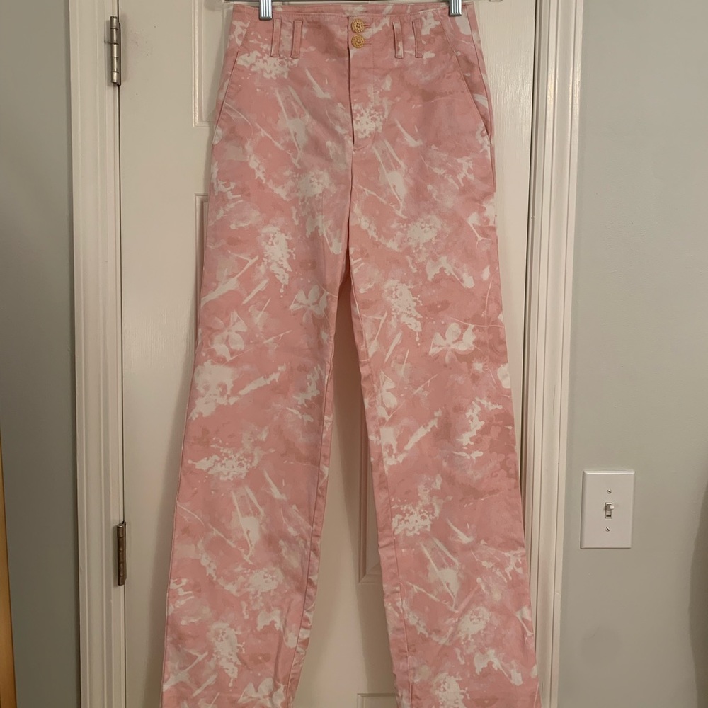 pink Anthropologie pants!